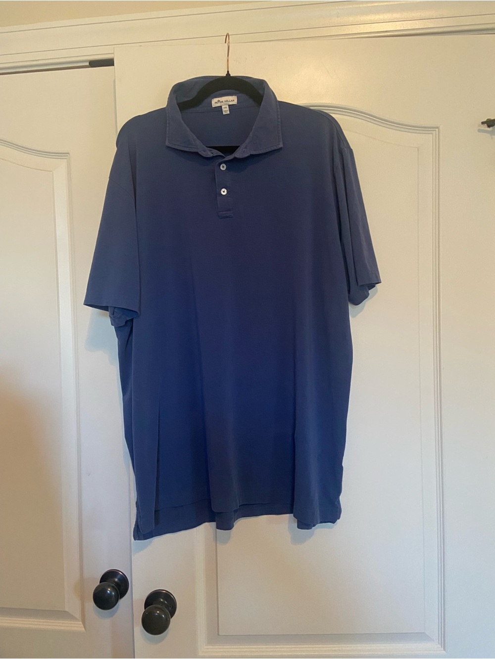 Peter Millar Men's Polo in Navy with Contrast Collar